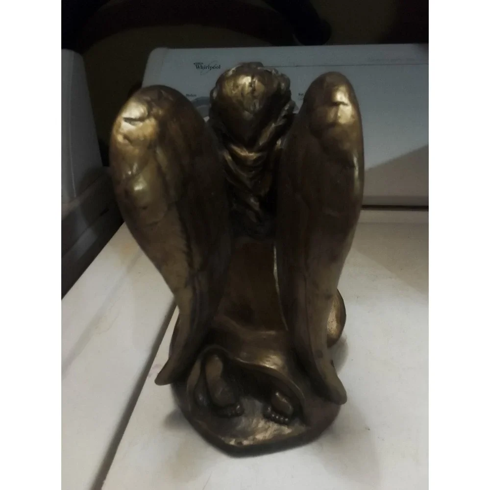 VTG Cherub / Angel T Light Candle Holder 8